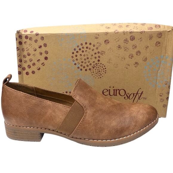 Sofft Eurosoft Wayfield Loafers Lug Sole Women's size 9 Cognac - Picture 2 of 7